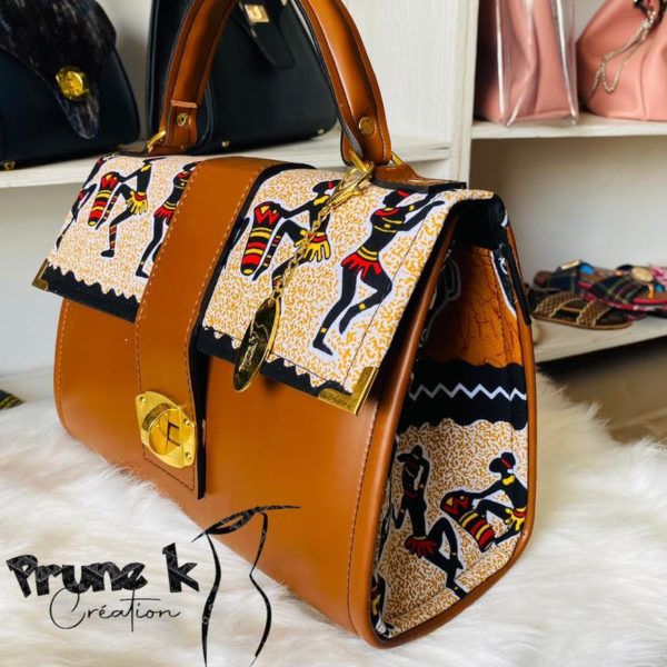 Sac a main en motifs pagne - Collection N'nan