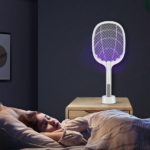 Raquette Electrique Rechargeable Anti-Moustique et Insectes
