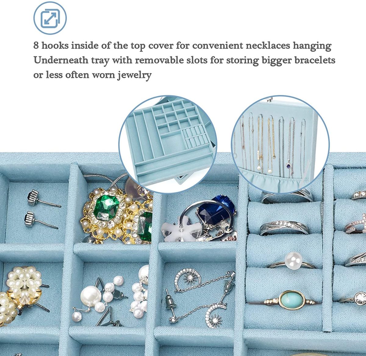 Boîte de rangement de bijoux pour femme – Image 5