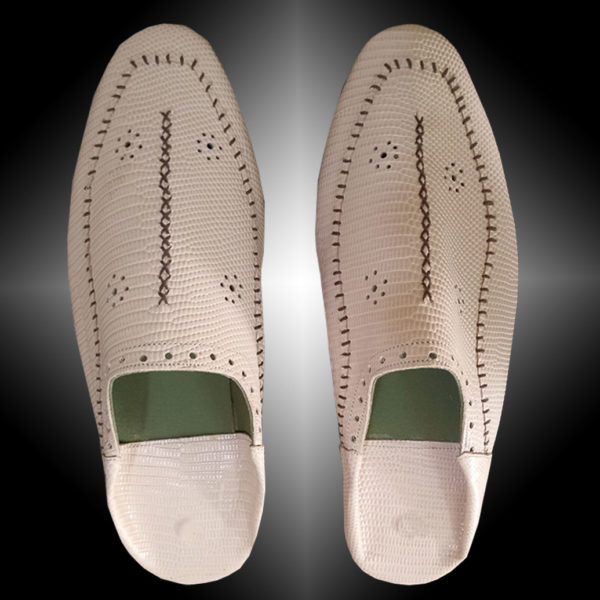 Chaussure Babouche en cuir - Beige