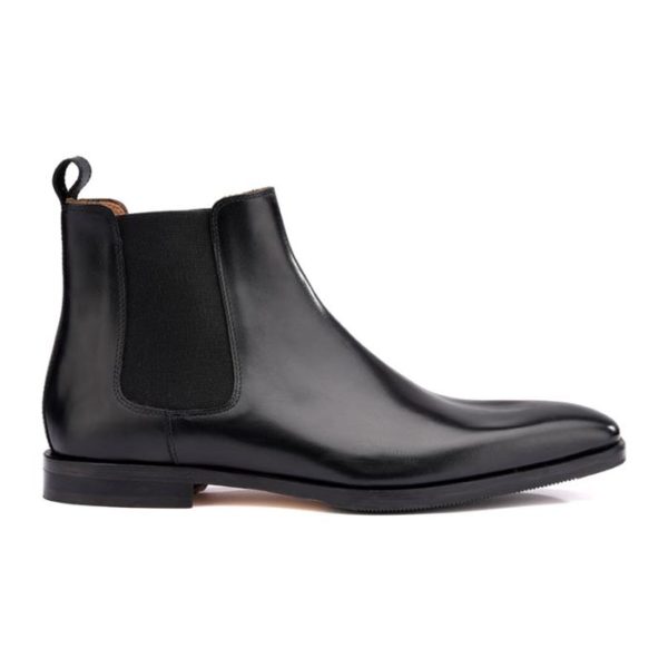 Chelsea boots homme en cuir - BERGAME PATIN - Bexley - Noir