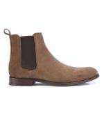 Chelsea boots homme Velours Taupe - DAWSON II GOMME - Bexley