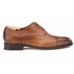 Chaussures Richelieu homme Cognac Patiné semelle cuir - WINFORD