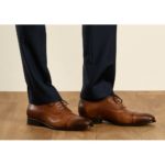 Chaussures Richelieu homme Cognac Patiné semelle cuir - WINFORD – Image 3