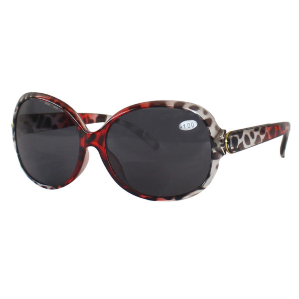 Lunettes de vue S055-5C00-RT femme - Rouge/Transparent
