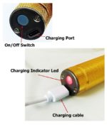 Tondeuse à barbe rechargeable geemy GM-6603 - Doré – Image 3