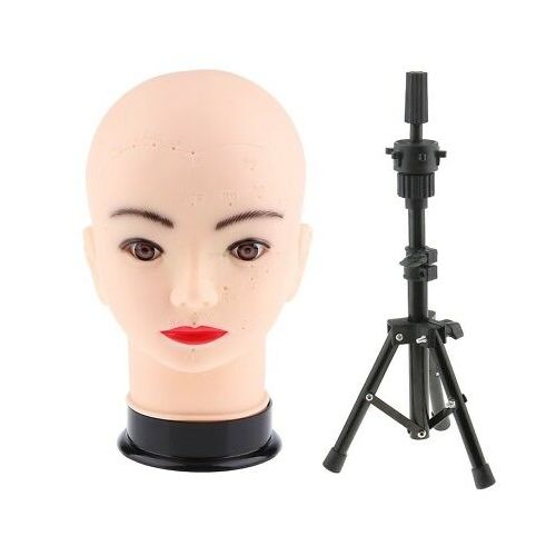 Tête mannequin Femme + Trépied pour Perruque