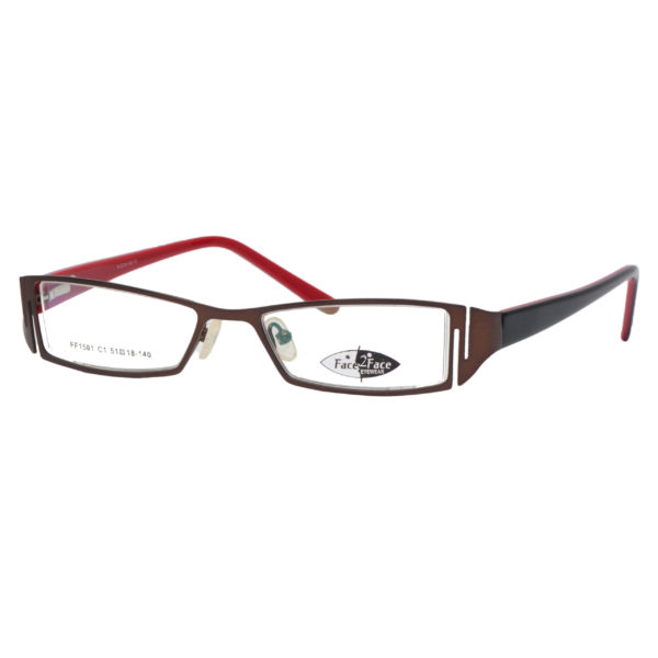 Lunettes de vue FF1501 C1 51-18-140 Femme - Marron/rouge