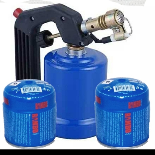 Chalumeau soudeur + 2 bouteilles gaz camping