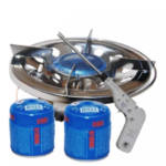 1 Réchaud camping+ 2 cartouches gaz+ 1 Allumeur automatique – Image 2