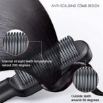 Brosse à lisser les cheveux électrique avec peigne intégré – Image 6