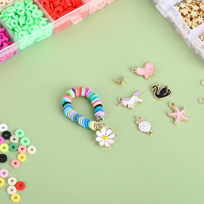 Kit d'artisanat pour les filles - Perles d'argile et Lettre d'Alphabet - 5591+ pcs – Image 5