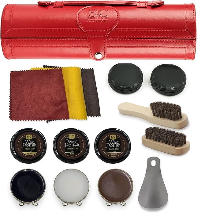 Kit de cirage et d'entretien pour chaussures - Stone & Clark - Marron foncé – Image 4