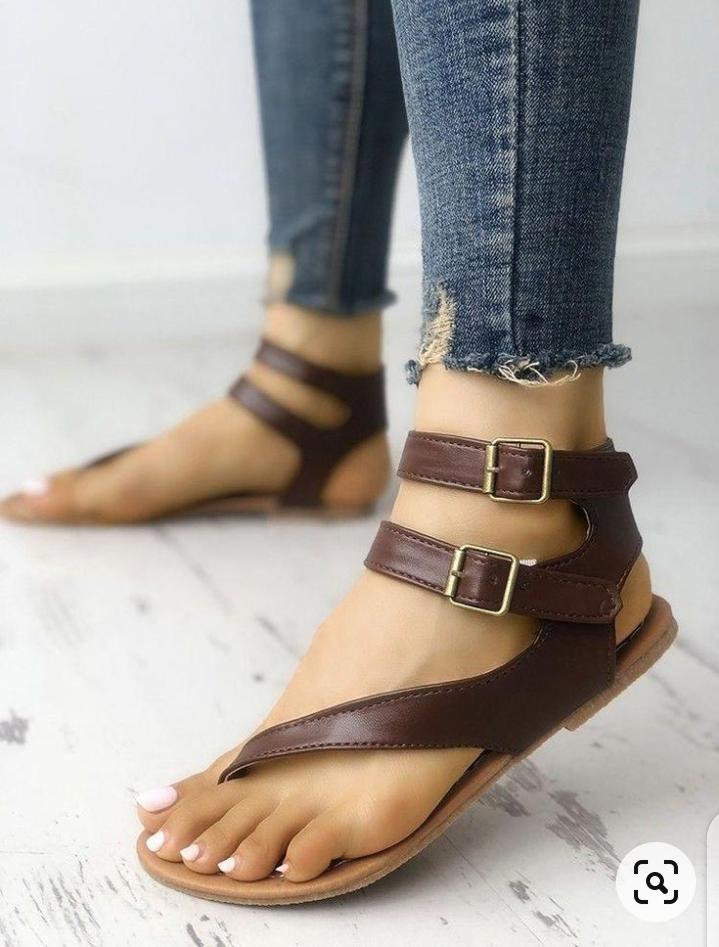 5e546ab6-f371-4665-9f25-88b8816ec7d2 Sandales Véritable Cuir - Marron T20 – Image 1