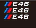 Lot de 4 Autocollants jantes Noires E46 – Image 2