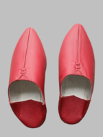Sandale Babouche en cuir - Rouge – Image 2