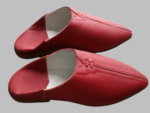 Sandale Babouche en cuir - Rouge