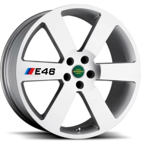Lot de 4 Autocollants jantes claires E46