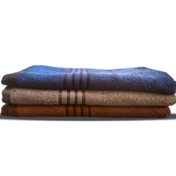 Lot de 3 Grandes Serviettes De Bain - Multicolore