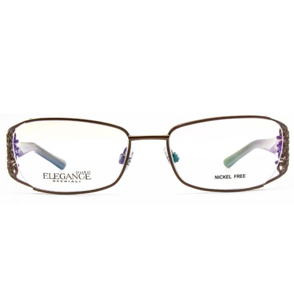 Lunettes de vue femme EL3005 001 55-18 - Marron doré