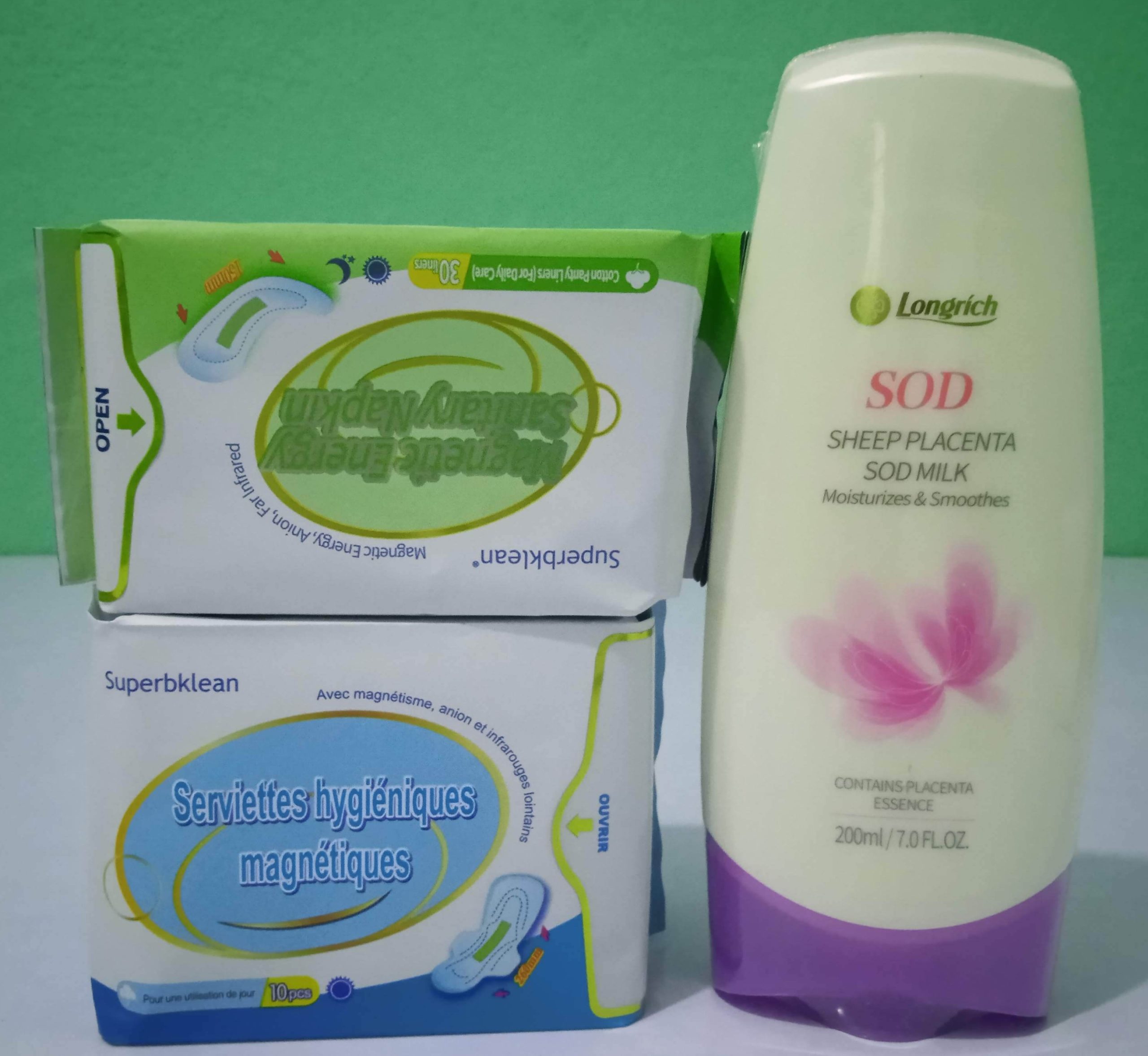 Kit Serv. Bleue - Protège-slip - Lait SOD Kit Beauté et Intimité - Longrich – Image 1