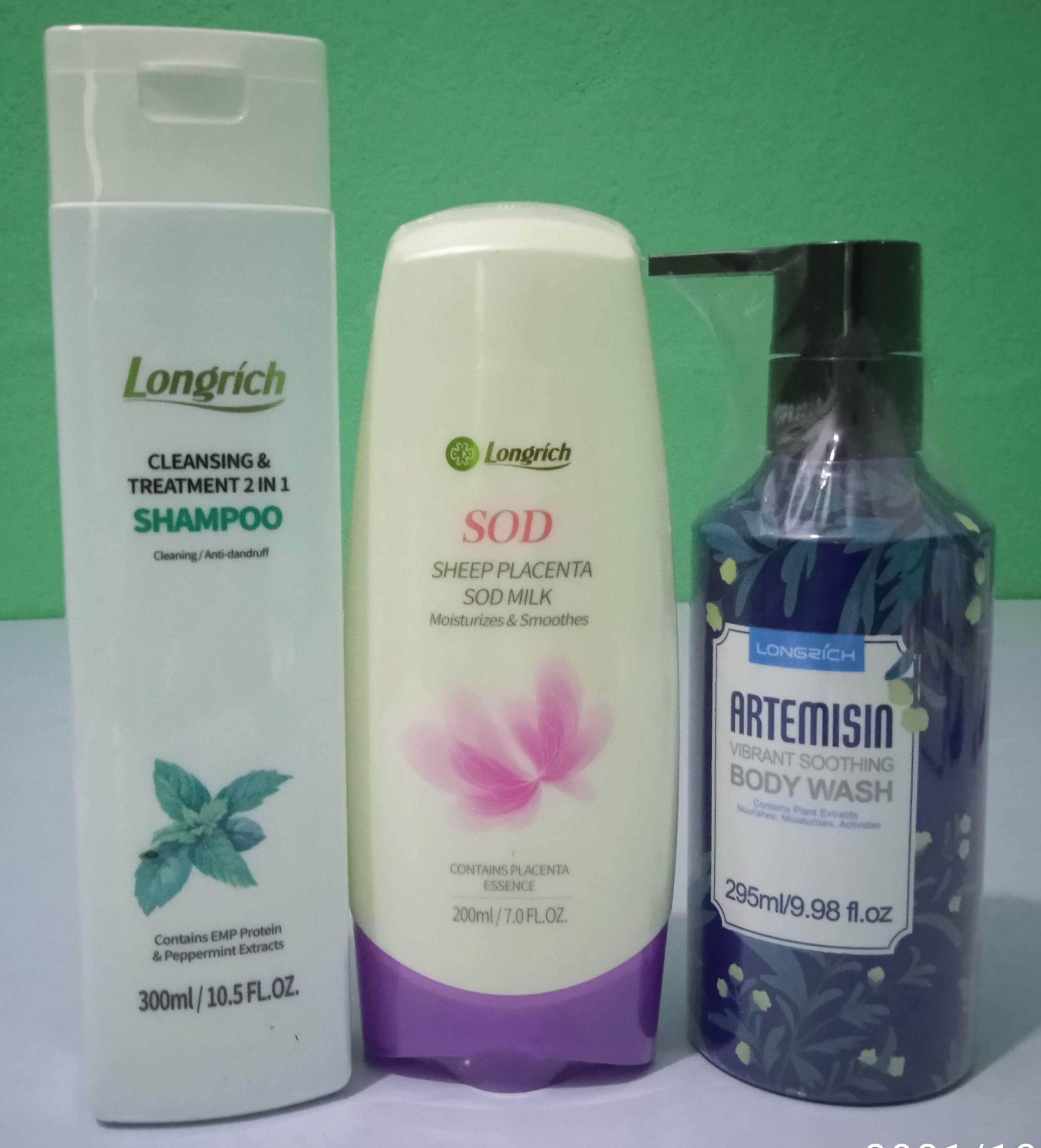 Kit Shampoing - Lait SOD - Gel artem Kit de beauté Longrich – Image 1