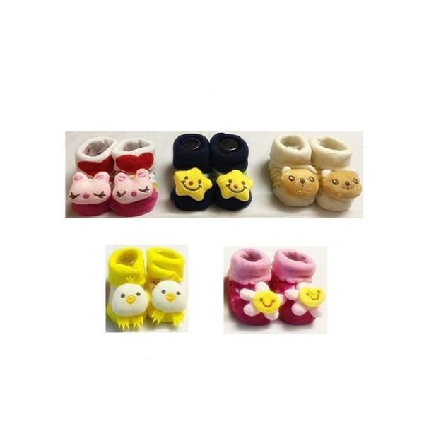 Lot De 5 Paires De Chaussette Avec Motifs Pour Bébé - Multicolore
