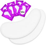 50 paires de Patchs rehaussement de cils, Patch pour Extension Cils, non pelucheux, gel patch yeux,teinture cils, kit extension cils, outil de beauté