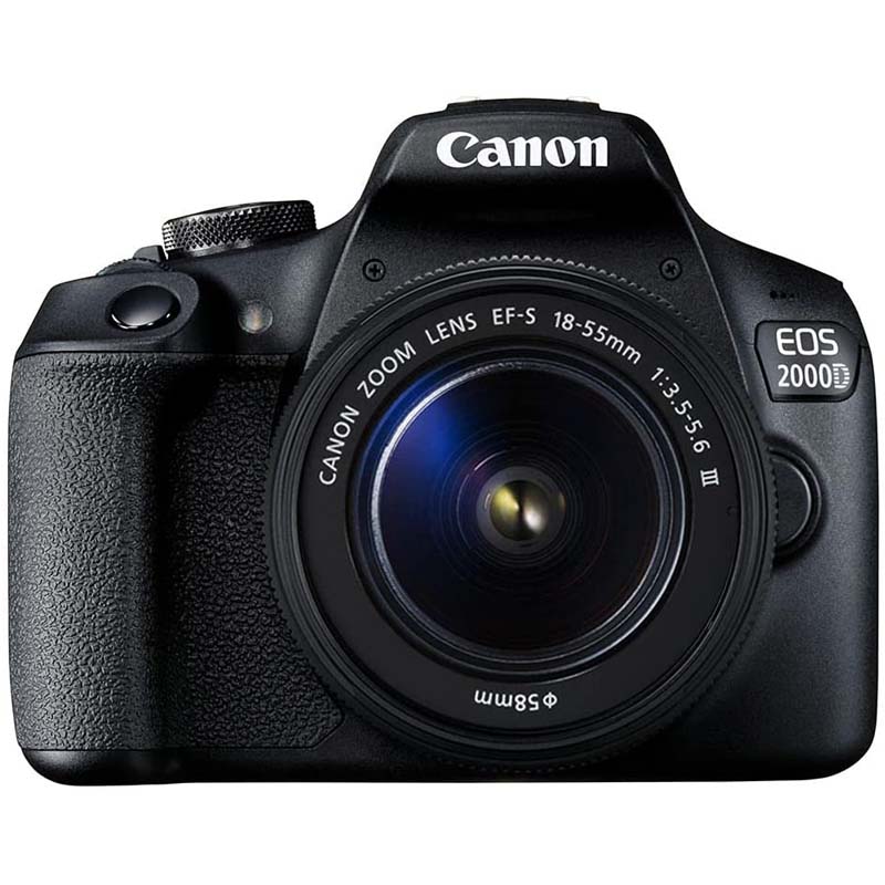 61GqujOjXuL._AC_SL1500_ Appareil photo reflex numérique Canon EOS 2000D, avec objectif 18-55 DC, 24,1 MP, capteur APS-C, viseur optique – Image 1