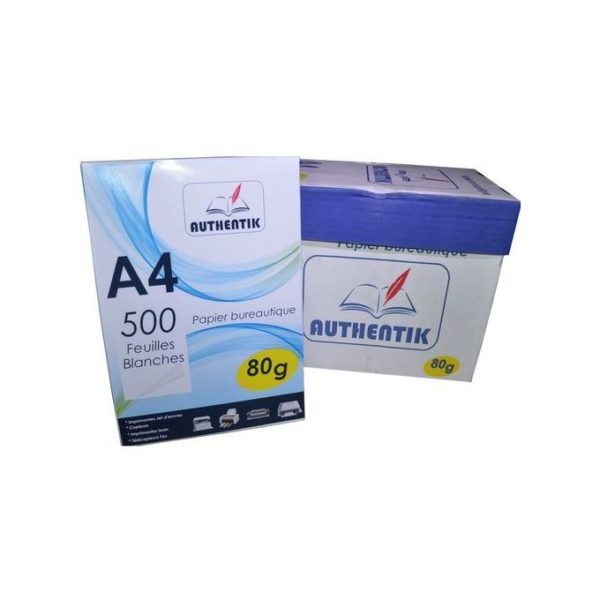 Carton De Rame Papier Authentik Copy Paper - 5 Ramettes Format A4 - 80g