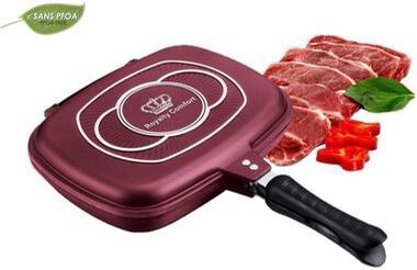 Poêle à frire double en marbre