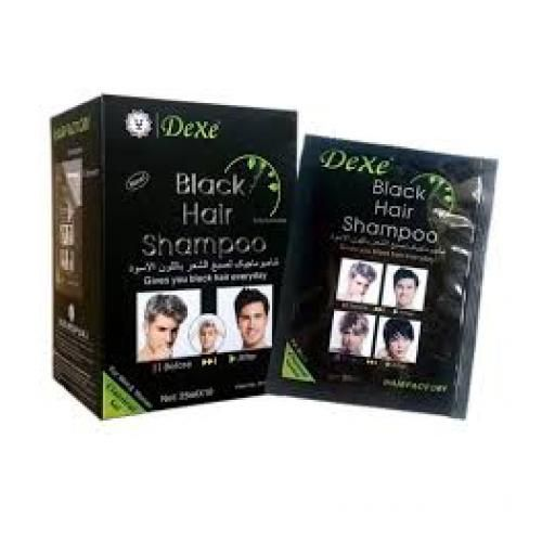 Shampooing cheveux noirs Dexe - Boîte de 10 sachets