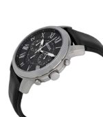 Fossil Montre Grant pour Homme, Mouvement chronographe à Quartz avec Bracelet en Cuir et Acier Inoxydable – Image 3