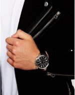 Fossil Montre Grant pour Homme, Mouvement chronographe à Quartz avec Bracelet en Cuir et Acier Inoxydable – Image 4
