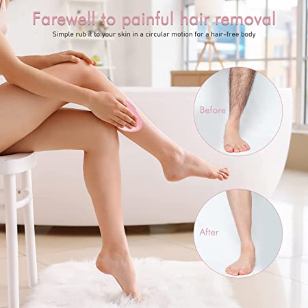 Effaceur de Poils Cristallin Indolore V2COM Pour Bras, Jambes et Dos - Rose – Image 3