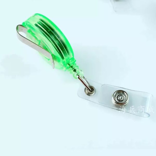 Porte-badge (rétractable) à bobine - Vert