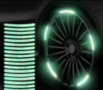20 autocollants réfléchissants de roues de voiture