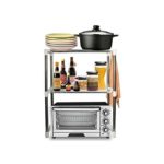 étagère De Cuisine En Acier Inoxydable Cadre Télescopique Multifonction De Cuisine – Image 3