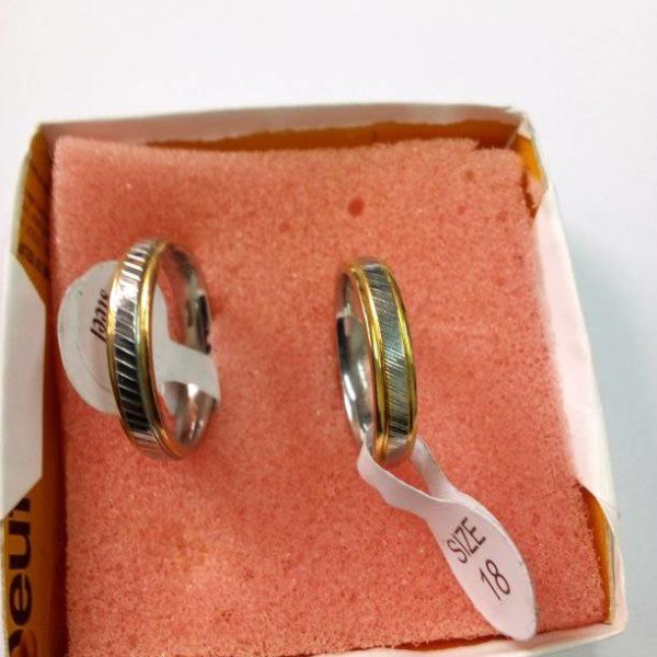 Bague de mariage deux tons
