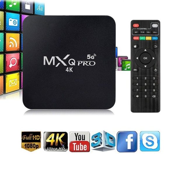 MXQ Pro 4K 5G TV Box Android 10.0 (8 Go De RAM 128 Go De ROM)