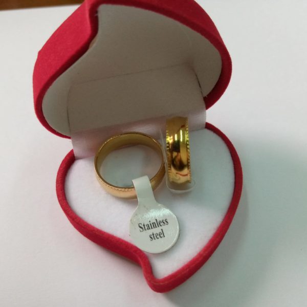 Bague de mariage en or plaqué