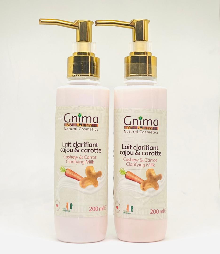 lait clarifiant 2 Lot de 2 Lait clarifiant cajou & carotte – Image 1