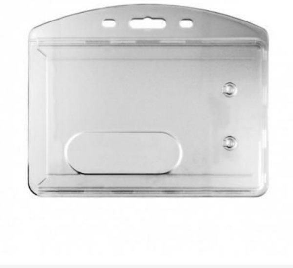 Lot De 100 Porte Badge Christal Honrizontal