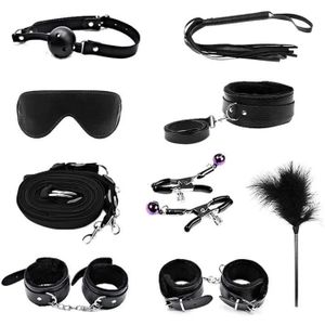 Kit SM Bondage 10 Pièces noir