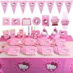 Kit de 82 Pièces pour anniversaire - HELLO KITTY