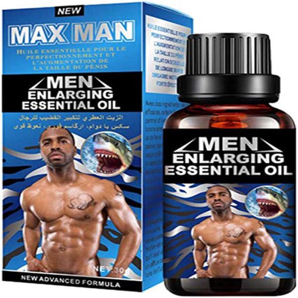 Huile essentielle d’agrandissement et d’amélioration du pénis Maxman pour hommes