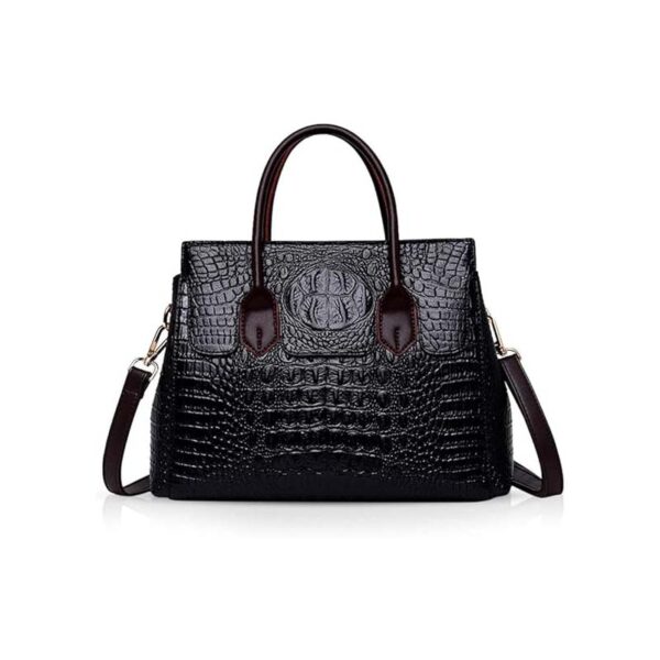 NICOLE & DORIS Sac à main Crocodile Top Handle à bandoulière