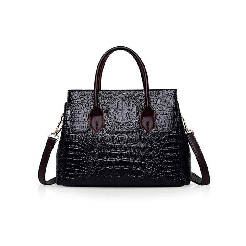 NICOLE & DORIS Sac à main Crocodile Top Handle à bandoulière