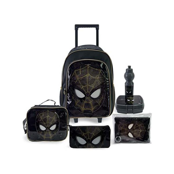 Marvel Spiderman Webbed Hero Sac à dos à roulettes 18" 6 en 1 Multicolore
