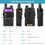 Talkie-Walkie Baofeng UV-5R avec écran LCD- bi-bande VHF/UHF – Image 7